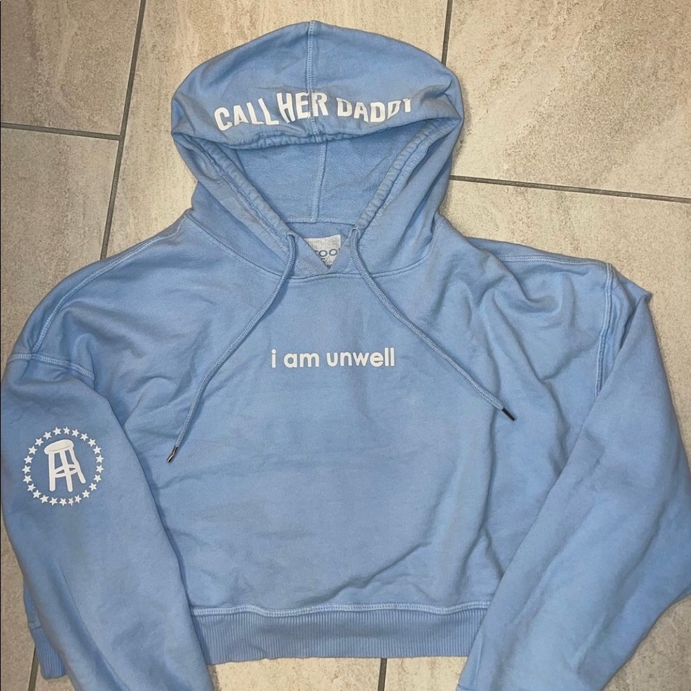 call her daddy sweatshirt cropped
